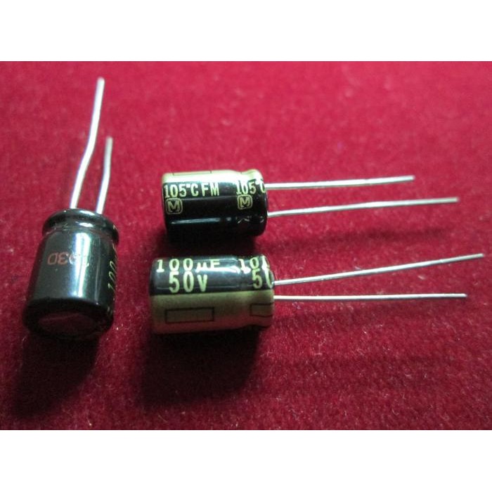 JTTOP" PANASONIC FM 100UF 50V VERY LOW IMPEDANCE ELECTROLYTIC CAPACITOR 105 C