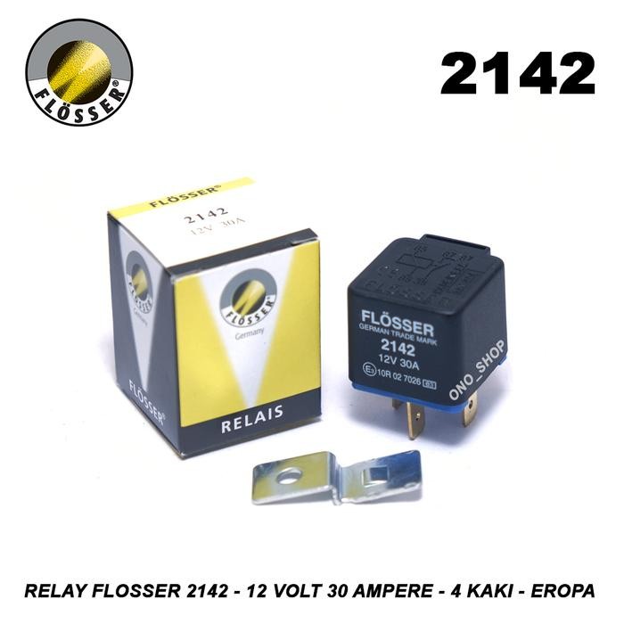 JTTOP" RELAY FLOSSER 12 VOLT 20/30 AMPERE 4 KAKI 2142 EROPA