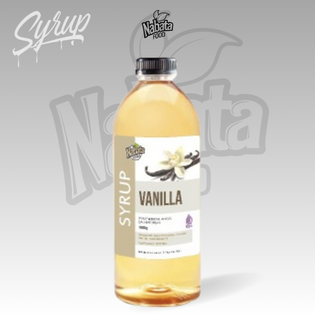 

llyback - Nabata Drink Sirup Vanilla 1 Liter -Vanilla Sirup Flavoured Minuman Bartender Kopi 1000 Ml