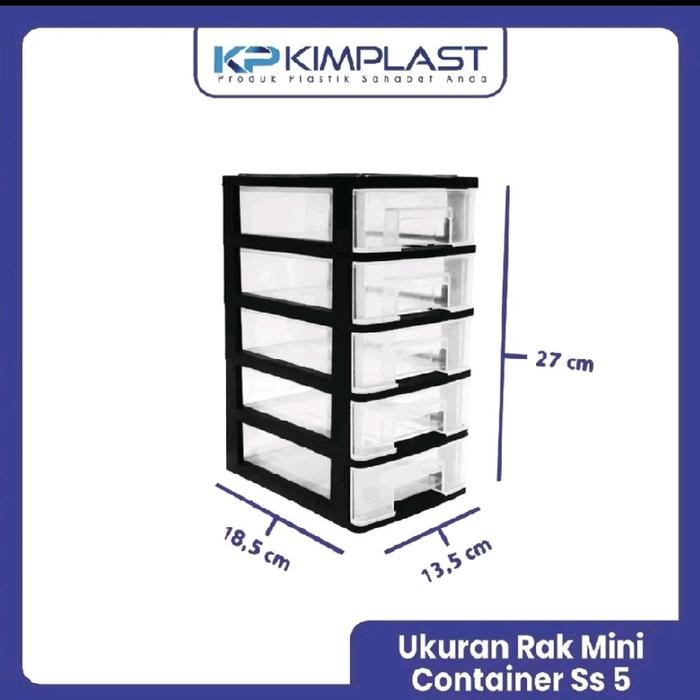 Container Mini/ Laci Susun 5 Mini / Rak Susun Laci 5 Tempat Obat/Asesoris/Dll