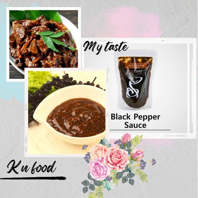 

Saus Blackpepper 500 gr my Taste -Saus Lada Hitam 500 grm saus steak saus bebakaran saus lada hitam