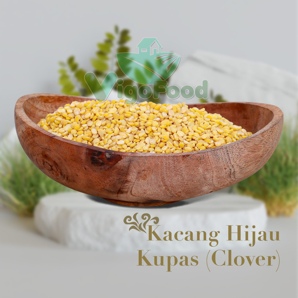 

KACANG HIJAU KUPAS (CLOVER) GRADE IMPORT BY VIGOFOOD / PEELED GREEN BEAN / PEELED GREEN BEANS