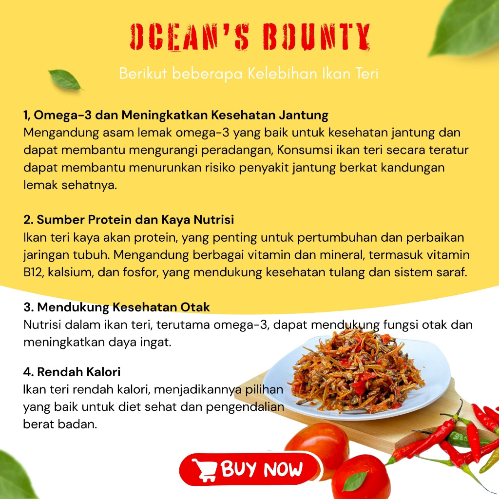 

Ikan Asin Teri Jengki Kering Seafood anchovy 1/2 kg - 1 kg Asli Ikan Laut