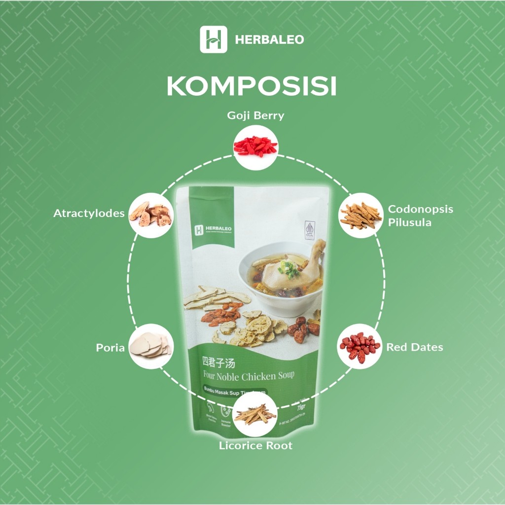 

Herbaleo Bumbu Masak Sup Tim Ayam 75 GR Four Noble Halal STA-002