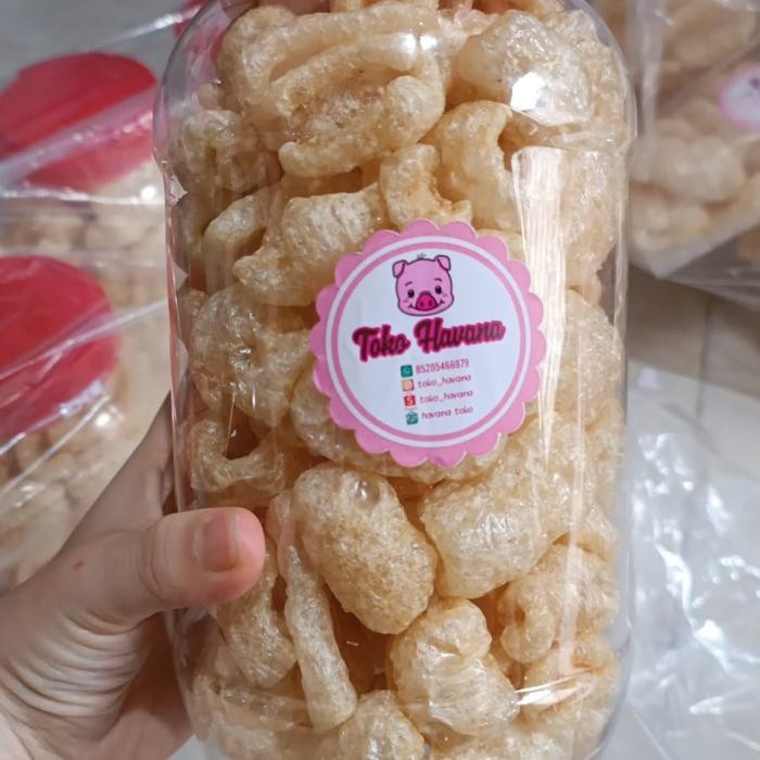 

JTTOP" KERUPUK KULIT BABI KERUBI GARING GURIH RENYAH KERUPUK B2