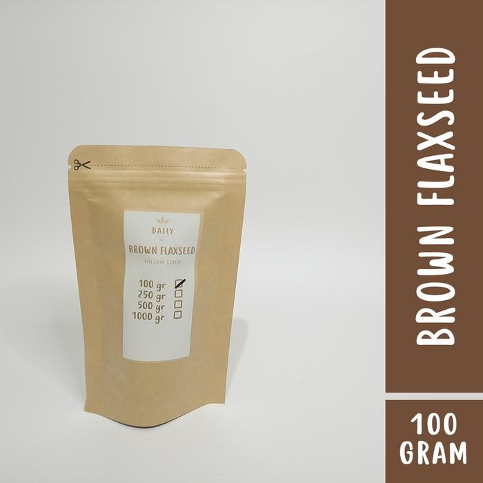 

JTTOP" BROWN FLAXSEED 100 GR / BIJI RAMI SUMBER OMEGA 3