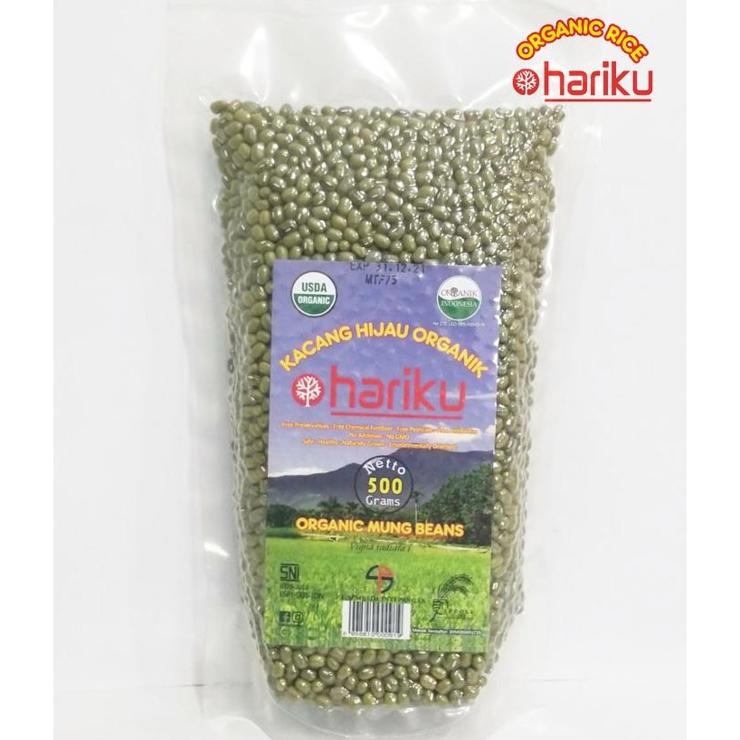 

JTTOP" KACANG HIJAU ORGANIK HARIKU 500 GR