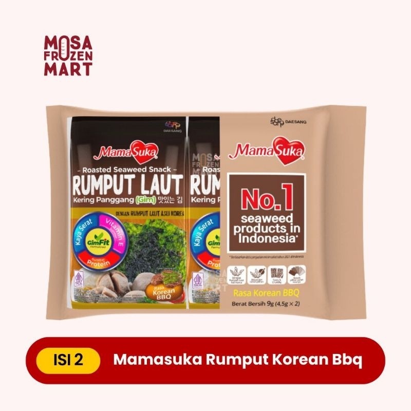 

Restokobar Mamasuka Rumput Laut Isi 2 Rasa Ginal, Pedas, Dan Korean Bbq