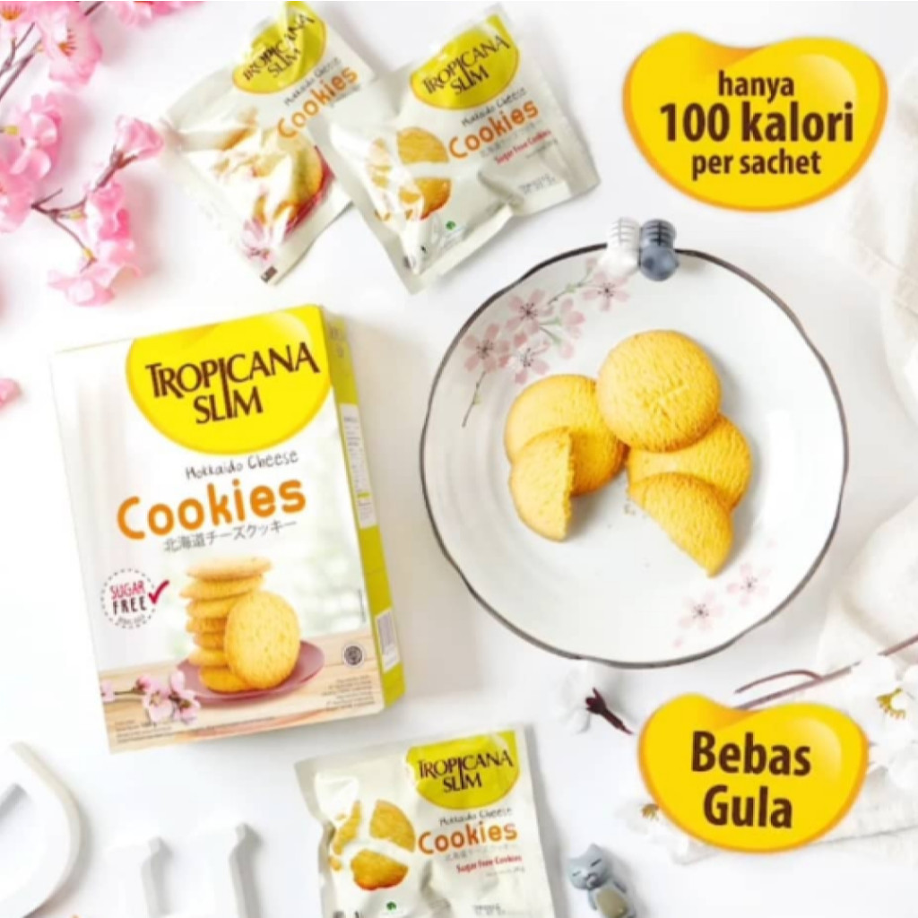 

Restokobar Tropicana Slim Hokkaido Cheese Cookies 100Gr