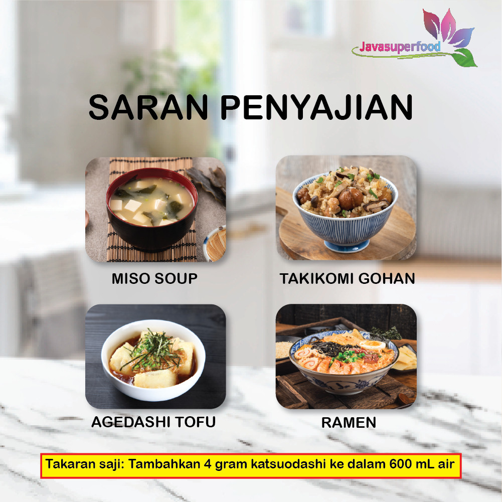 

Restokobar [Halal] Hondashi Katsuodashi Bonito Soup Powder Sachet 200 Gr (Isi 20) / Bumbu Ikan /