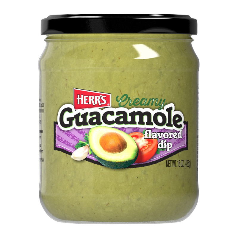 

Restokobar Herrs Creamy Guacamole Flavored Dip 425Gr / Dip Sauce / Guacamole Sauce / Herr'S Creamy