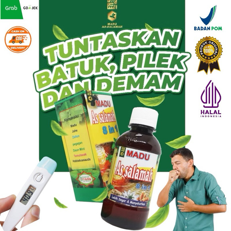 

Restokobar Madu As Salamah 8 In1 280Gr Herbal Atasi Batuk Pilek Dan Demam Dewasa Anak