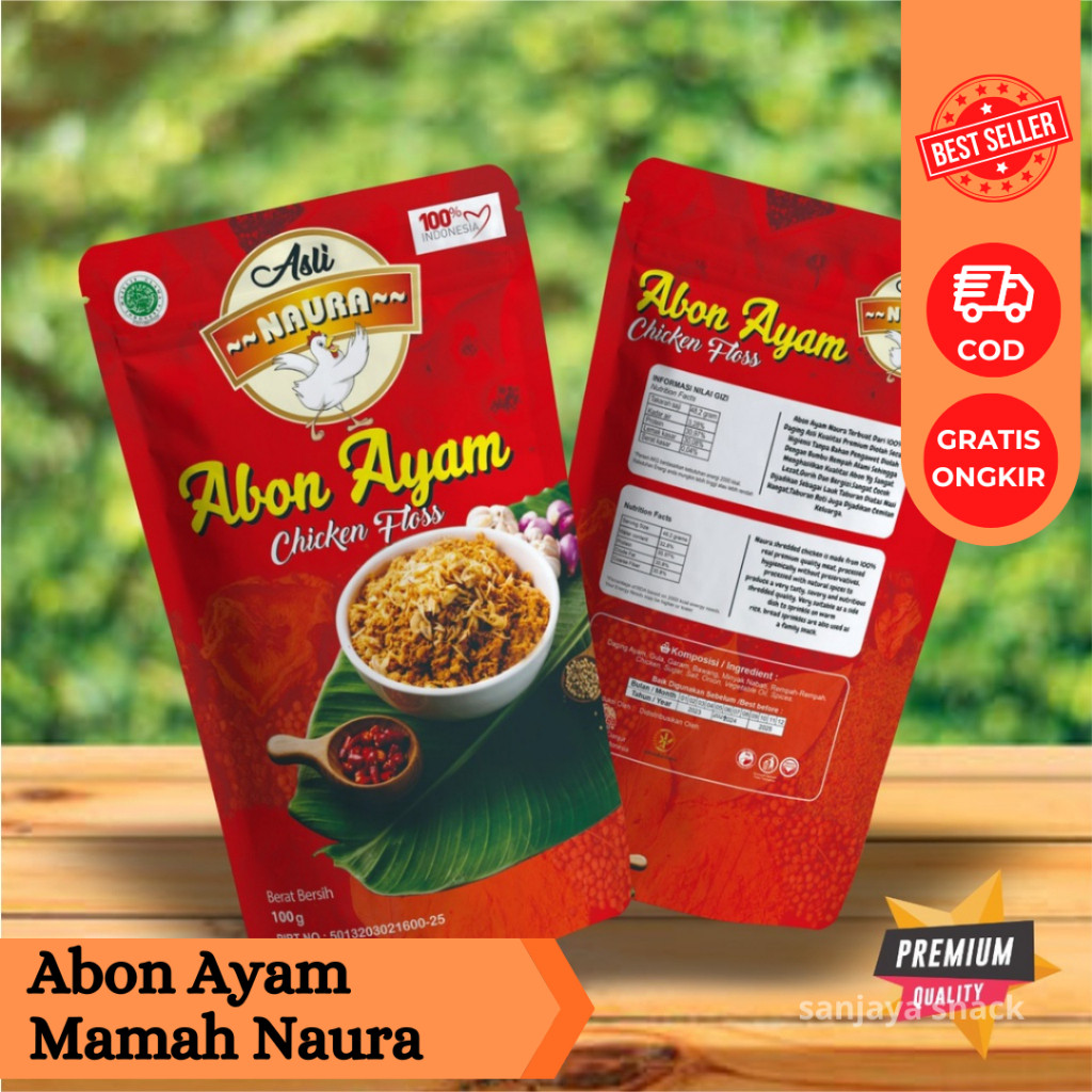 

Restokobar Abon Ayam Special Kemasan Pouch 50Gr