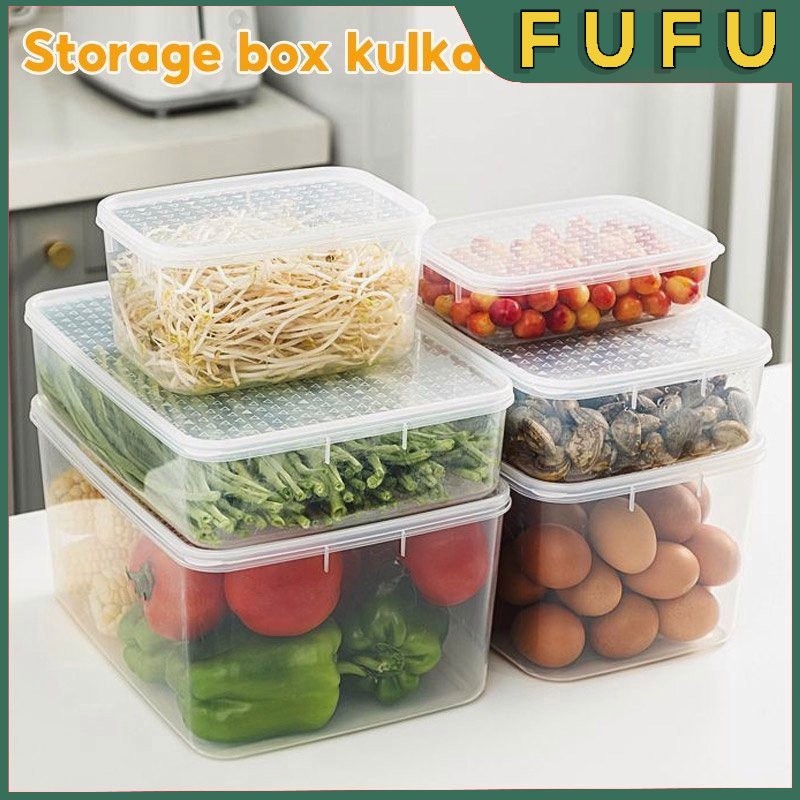 Ready Fufu Storage Lemari Es / Kotak Penyimpanan /Toples Plastik Bening / Toples Plastik