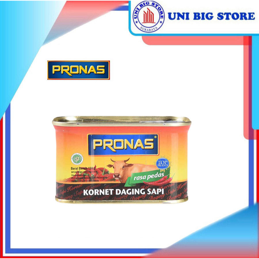 

Sega Tungtung Pronas Corned Beef Chili 198 Gr Kornet Sapi Kaleng Pedas