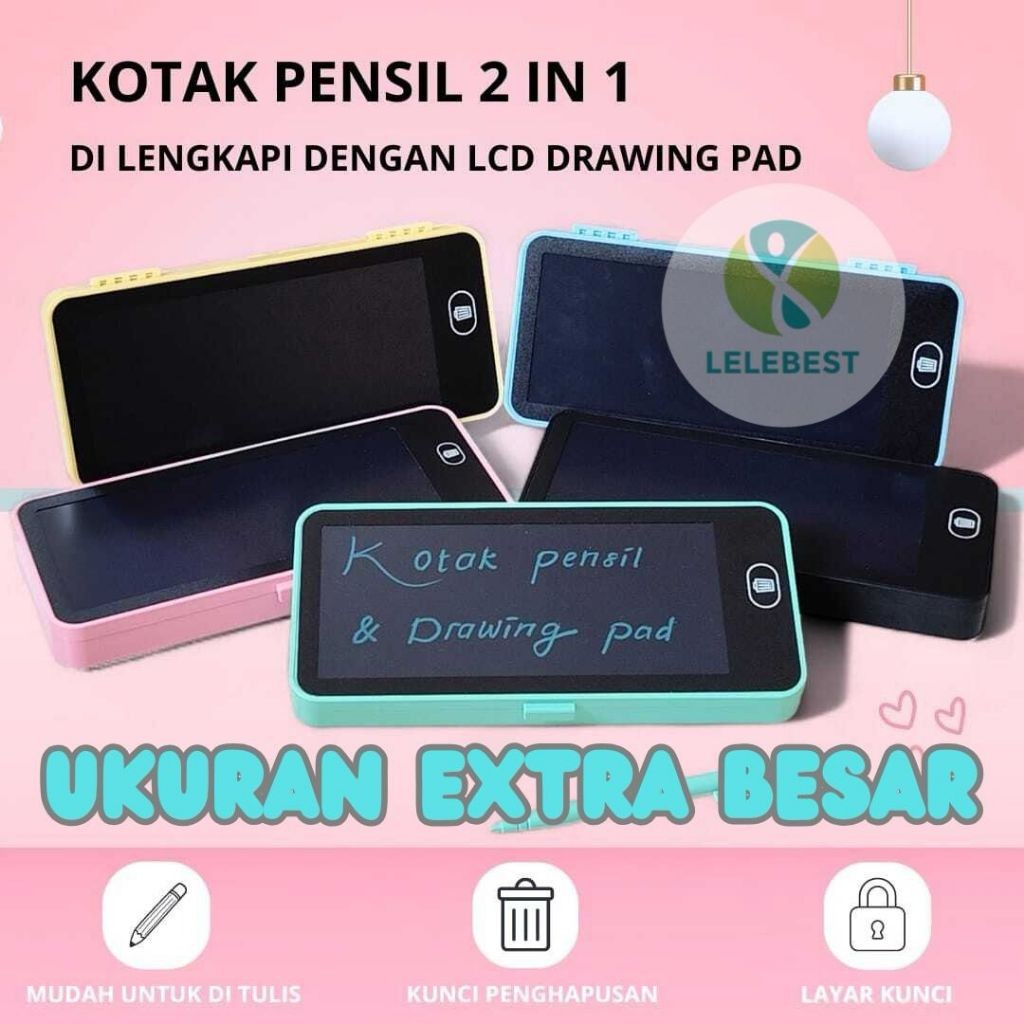

DRAWING BOX KOTAK PENSIL DAN PAPAN CORET KREATIF ANAK DENGAN DIGITAL PAD EDUKASI