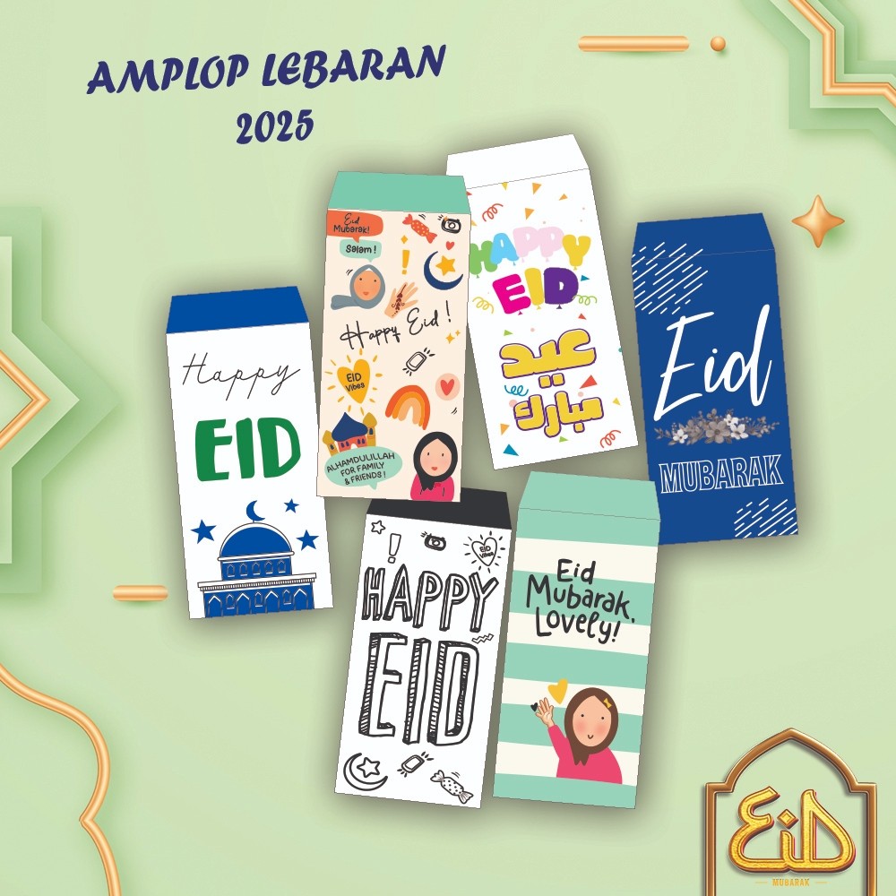 

(10 PCS) AMPLOP LEBARAN/EID MUBARAK IDUL FITRI RAMADHAN AMPLOP ANGPAO LEBARAN/AMPLOP BESAR