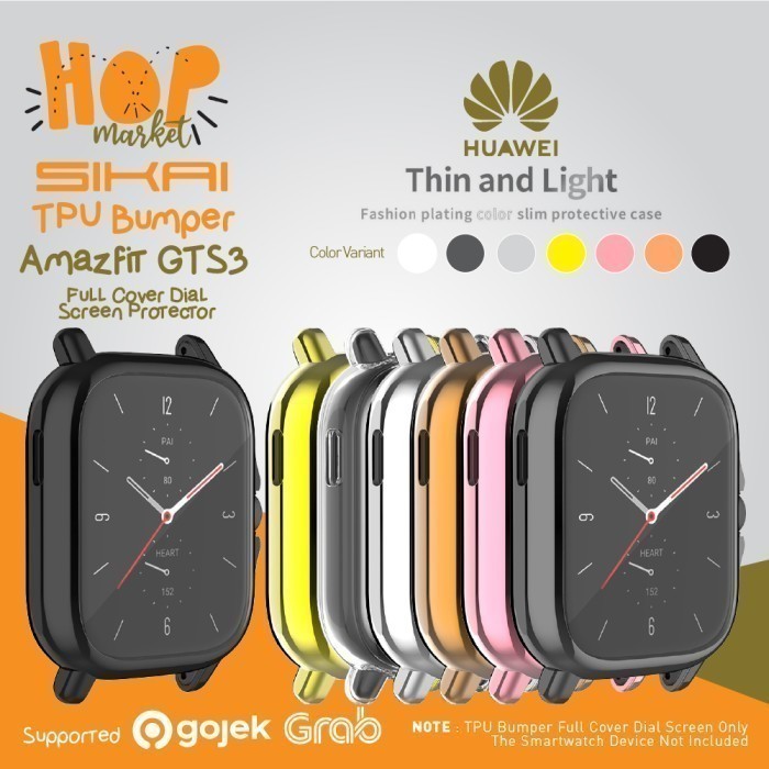 Rubber Case Soft Bumper For Amazfit Gts 3 Cover Screen Protector Gts3