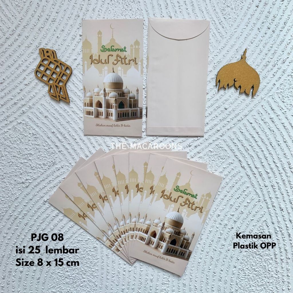 

AMPLOP LEBARAN MIKA PANJANG ISI 25 /30 / 50 - IDUL FITRI ANGPAO THR RAMADHAN - EID MUBARAK - AMPLOP