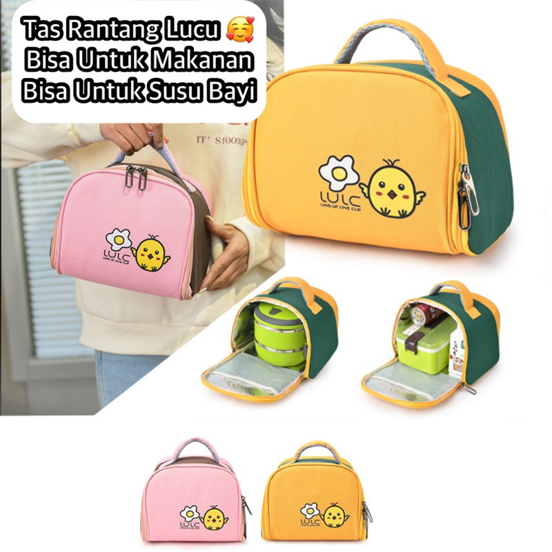 TAS BAYI 6015 - TAS RANTANG BEBEK LULC TAS RANTANG MAKANAN TAS SUSU BAYI TAS PERLENGKAPAN BAYI - H