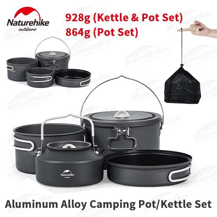 Cooking Set 4 In 1 Aluminium Alloy Naturehike Cnh22Cj002