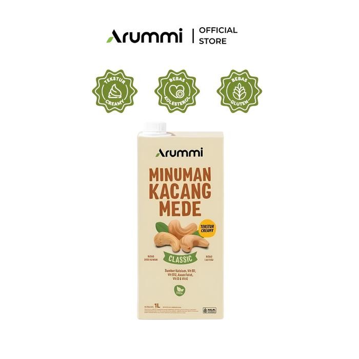 

Sale Terbatas [Bundle 2 Pcs] Arummi Cashew Milk Classic 1 Liter - Non Dairy Milk Kacang Mede Aman