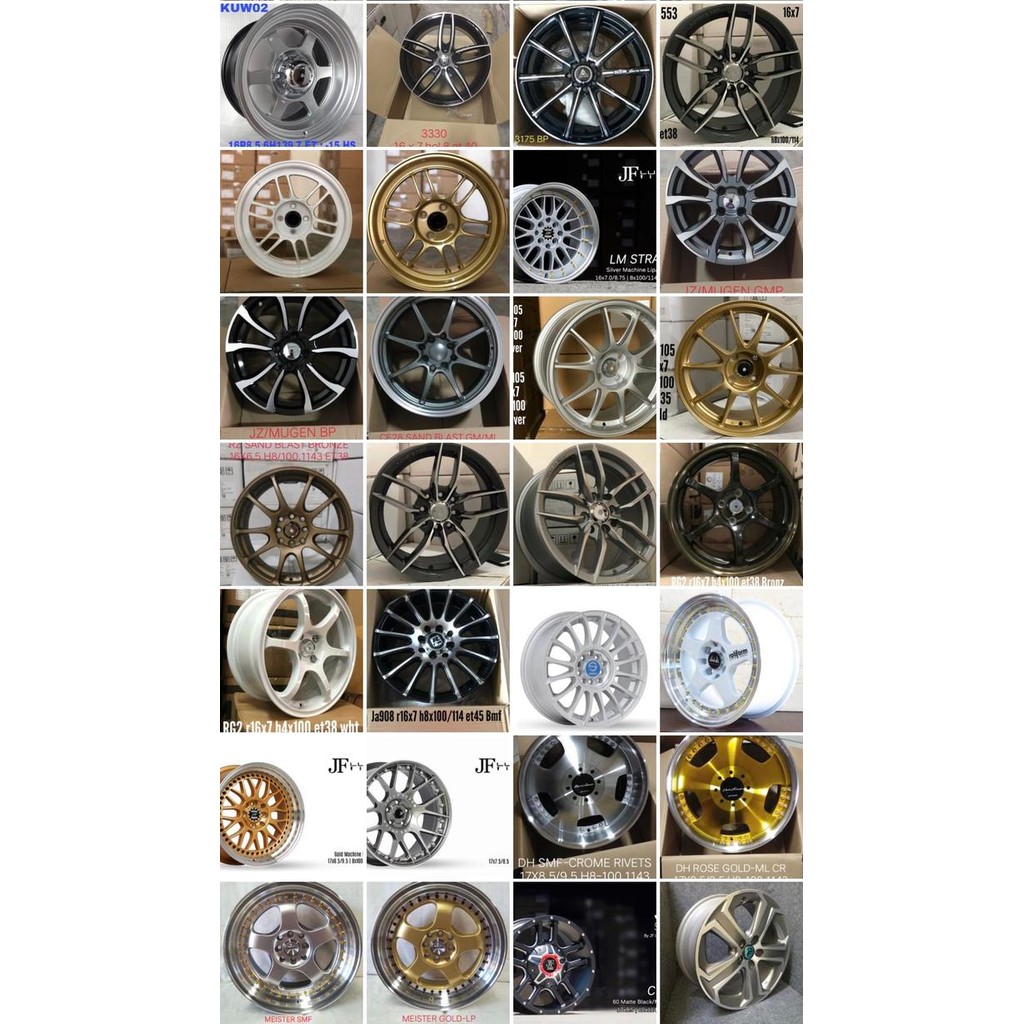 Velg Racing Mobil 16 Inch