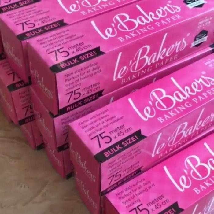 

Le Bakers Baking Paper Lebakers 45Cm X 75M / Non Stick Kertas Roti