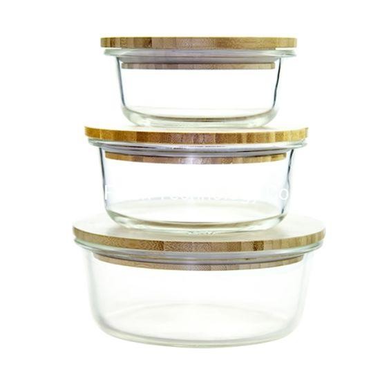 

Round Lunch Box Glass Container / Tempat Makan Kaca / Toples Jar Bulat