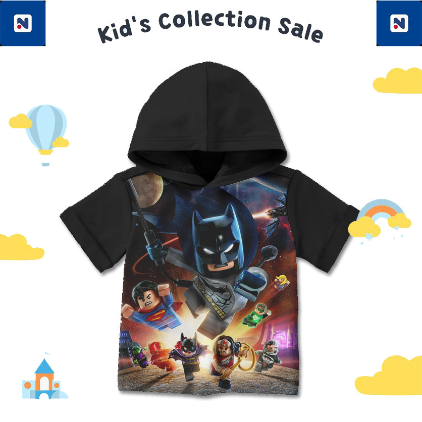 Kaos Hoodie Anak Lego Film Kartun Sepak Bola 3D H1 Kaos Lucu Imut dan Gaul dengan Sablon Sublime yan