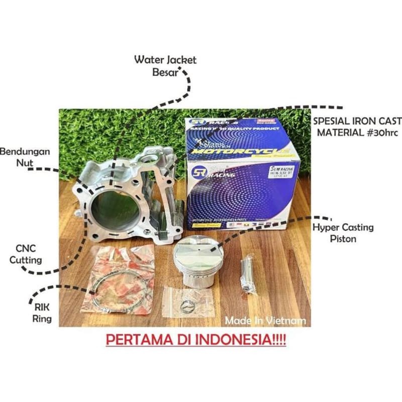 BLOK BORE UP JUPITER MX / VIXION / MX KING 62MM & 63MM & 65MM - 62MM CASTING ( 177CC )