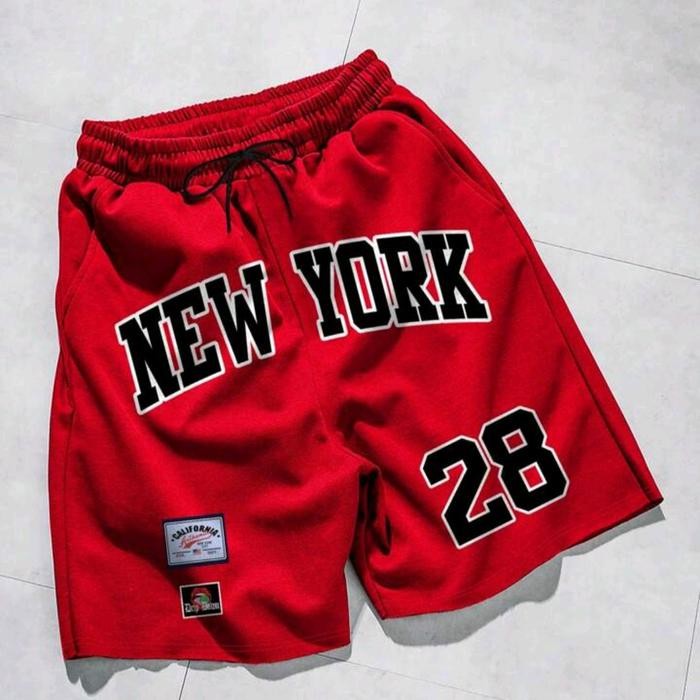 PREMIUM Celana Pendek Pria Big Size 5XL 4XL 3XL 2XL XL L M S New York Motif Full Printing Celana