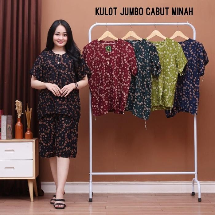 PREMIUM setelan kulot jumbo-setelan kulot celana pendek-setelan kulot wanita