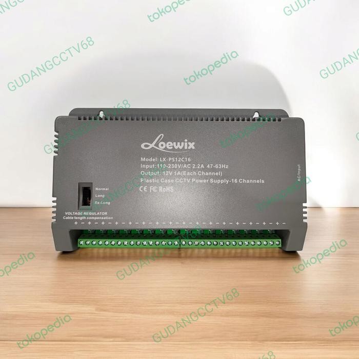 POWER SUPPLY 16 CHANNEL UNTUK 16 CAMERA CCTV
