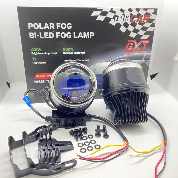 PREMIUM Foglamp Biled 3inch IPHCAR M619 BlueLens
