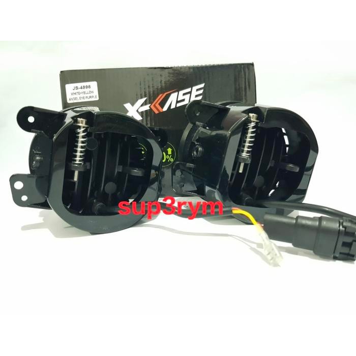 PREMIUM lampu foglamp led daymaker 3.5 inch 8d led angel aye ring senja fog lamp hi lo jauh dekat