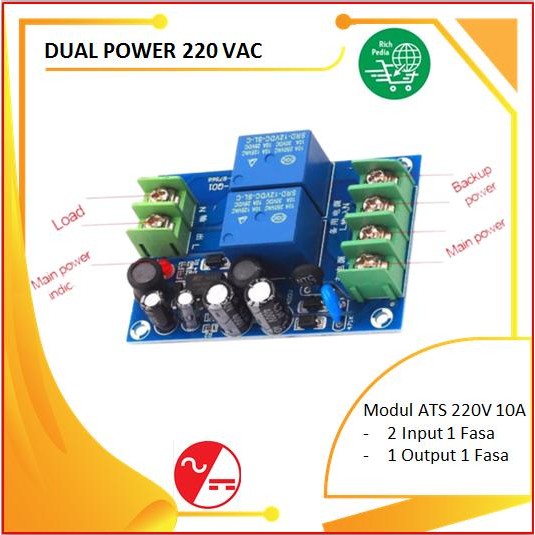 PREMIUM Modul ATS Automatic Transfer Switch AC DC Electronic Failure UPS