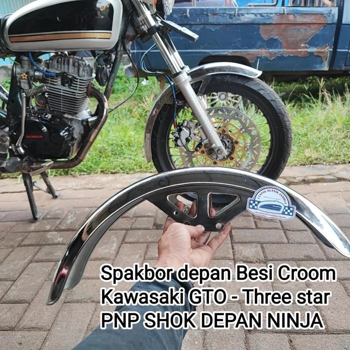 PREMIUM Spakbor Depan Kawasaki GTO Binter MERZY Besi Stainles PNP SHOK NINJA