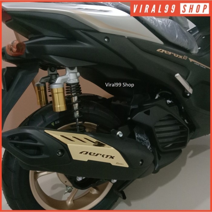 PREMIUM Aksesoris Garnish Tutup Knalpot all new aerox 2021 2022 Muffler Cover