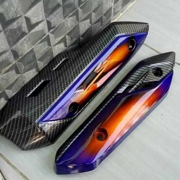 PREMIUM COVER TAMENG TUTUP KNALPOT VARIO 110 FI ESP LED KARBON CARBON TWOTONE