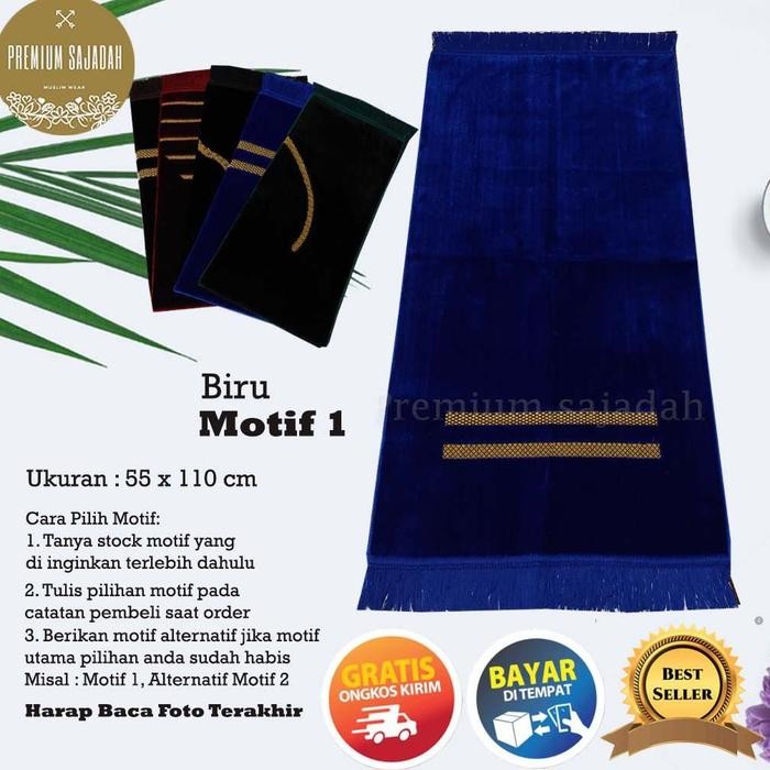 Sajadah Turkey Turkiye Motif Polos Minimalis Midi Premium Sajadah
