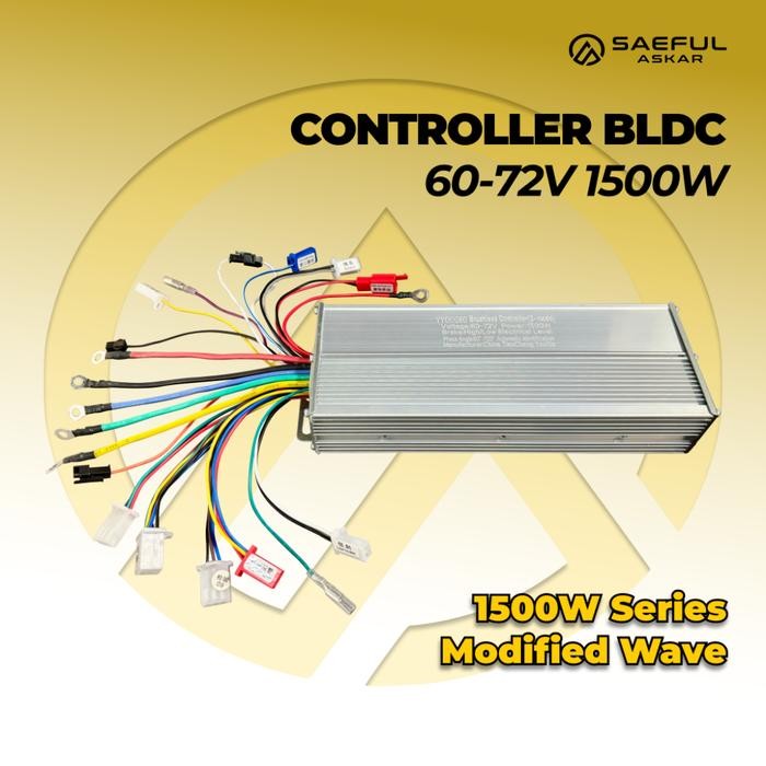 ZSCW- Kontroler Sepeda Listrik 48V 60V 64V 72V 84V 1500W Sparepart Controller Motor Brushless