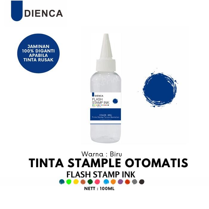 

Ready JT Tinta Stempel Flash Dienca Official 100 ml Warna Biru