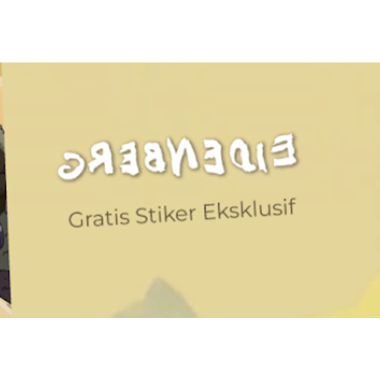 

LINDU [Mizan Yogyakarta] (TIDAK DIJUAL) STIKER EIDENBERG - JOBIN