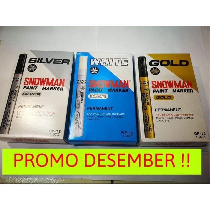 

Ready JT PROMO MURAH PAINT MARKER SNOWMAN SPIDOL PERMANENT
