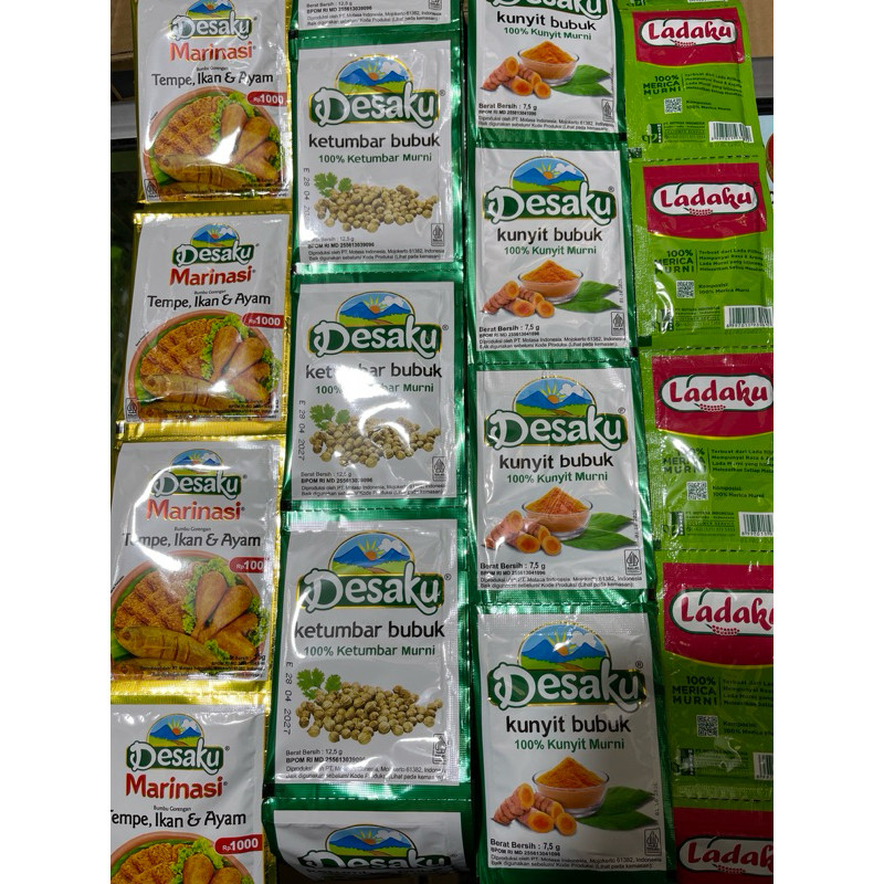

DESAKU KUNYIT/LADAKU/KETUMBAR/MARINASI RENCENG ( ISI 12 )