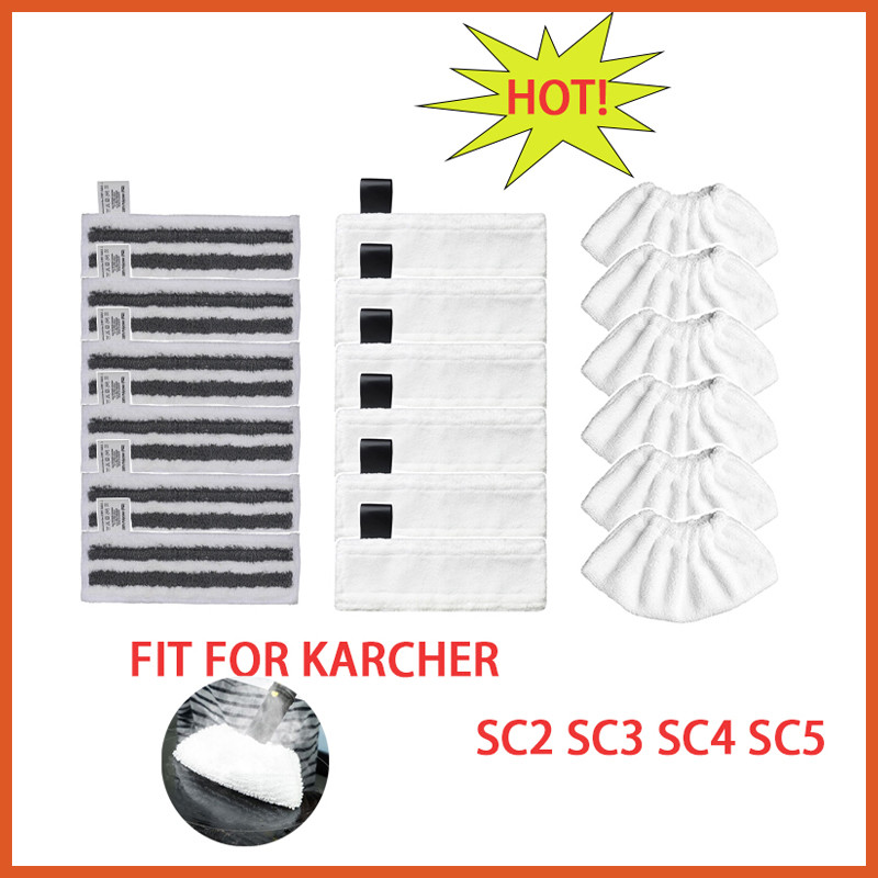 Untuk Aksesori Karcher, Kain Kepala Pel Pengganti untuk Karcher Easyfix SC2 SC3 SC4 SC5 Kain Penutup