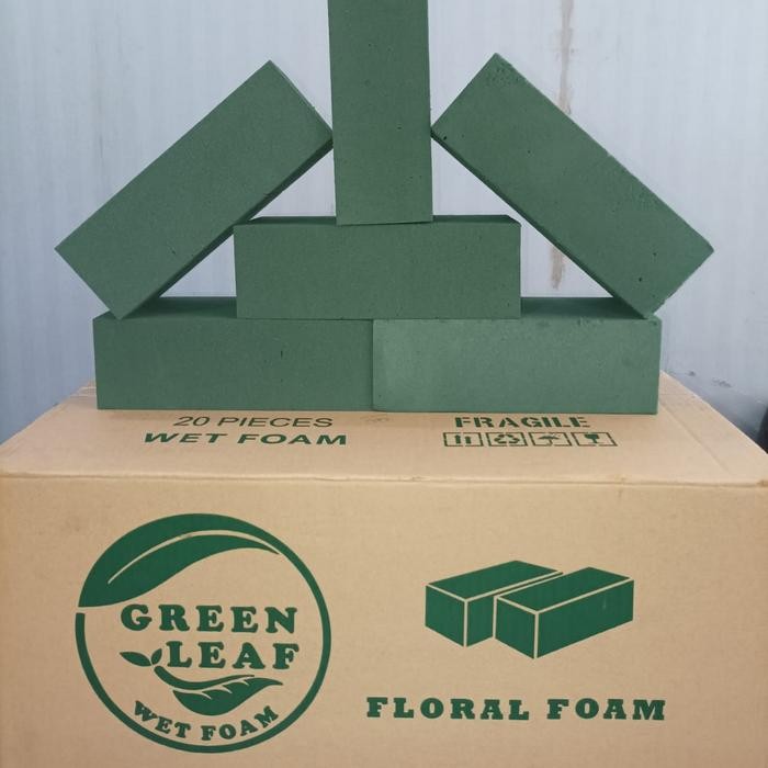 

Floral Foam Basah/Busa Bunga Segar/Hidup/Dus/20Pcs #Gratisongkir