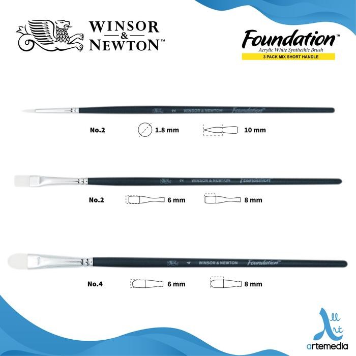

Kuas Lukis Winsor & Newton Foundation Set 3 Mix White Brush Sh #Gratisongkir