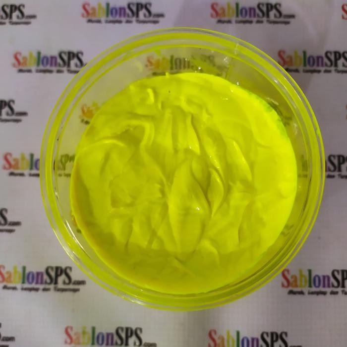 

Tinta Sablon Distro Plastisol Flo Yellow 500Gr #Gratisongkir